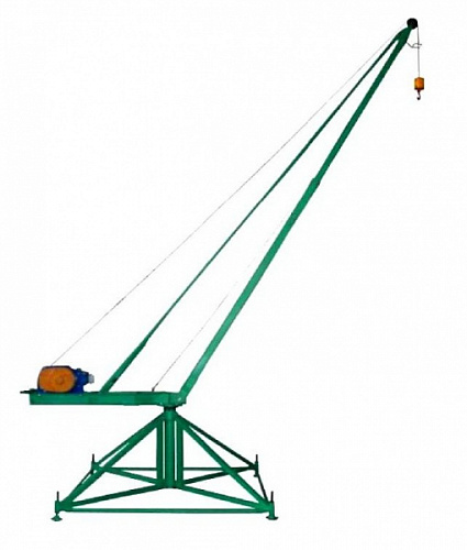 Кран разборный КСП-500 "МАСТЕР", г/п 500кг., h-100м., стацион., с грузами, разб. стрела, 900кг.