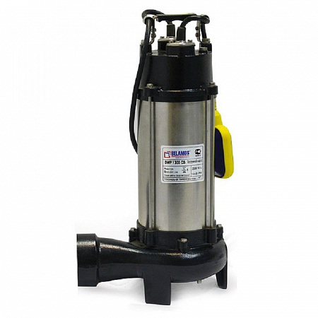 Насос BELAMOS DWP 1800 CS (грязевая; 1,5кВт;24куб/час; Высота 10м; Гл.5м; D75мм; 55х40х20см; 25,5кг)