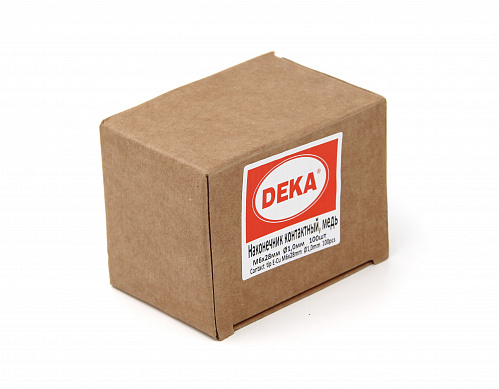 Контактные наконечники DEKA М6х28 медь 1,0 мм (100 шт в уп.)