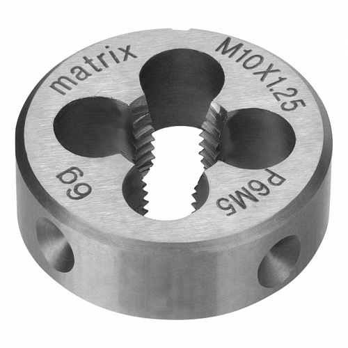 Плашка М10 х 1,25 мм, Р6М5 // MATRIX